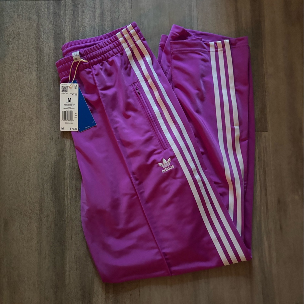 Adidas Firebird Track Jacket & Pants Set Purple Burst ADICOLOR IY4736 & IY4726 - Picture 3 of 5